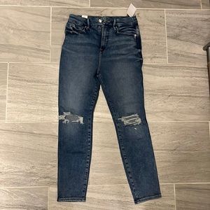 Good American skinny crop jeans